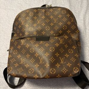 Elegant Brown Monogram Backpack